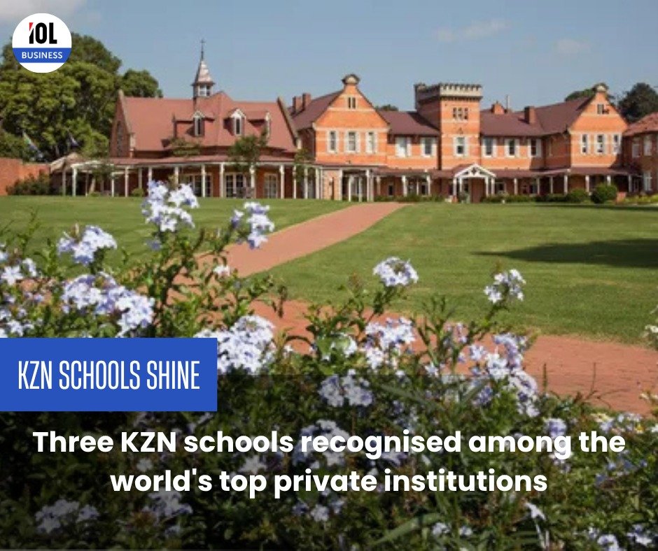 IOL's tweet image. Three KwaZulu-Natal schools have earned international recognition, making the list of the world’s top private institutions.
#KZNSchools #GlobalRecognition #TopPrivateSchools #EducationExcellence 
Read on tinyurl.com/32574rdz