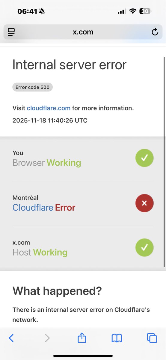 frostysmoothone's tweet photo. X depending on cloudflare? https://t.co/1gQIo8JfVO