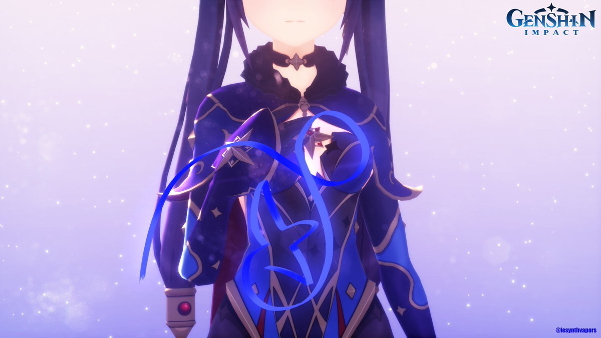 lesynthvapors's tweet image. The Longest Night | Mona Megistus, Astral Reflection
Let&apos;s wonder with the stars one last time. 

#GenshinImpact #Mona