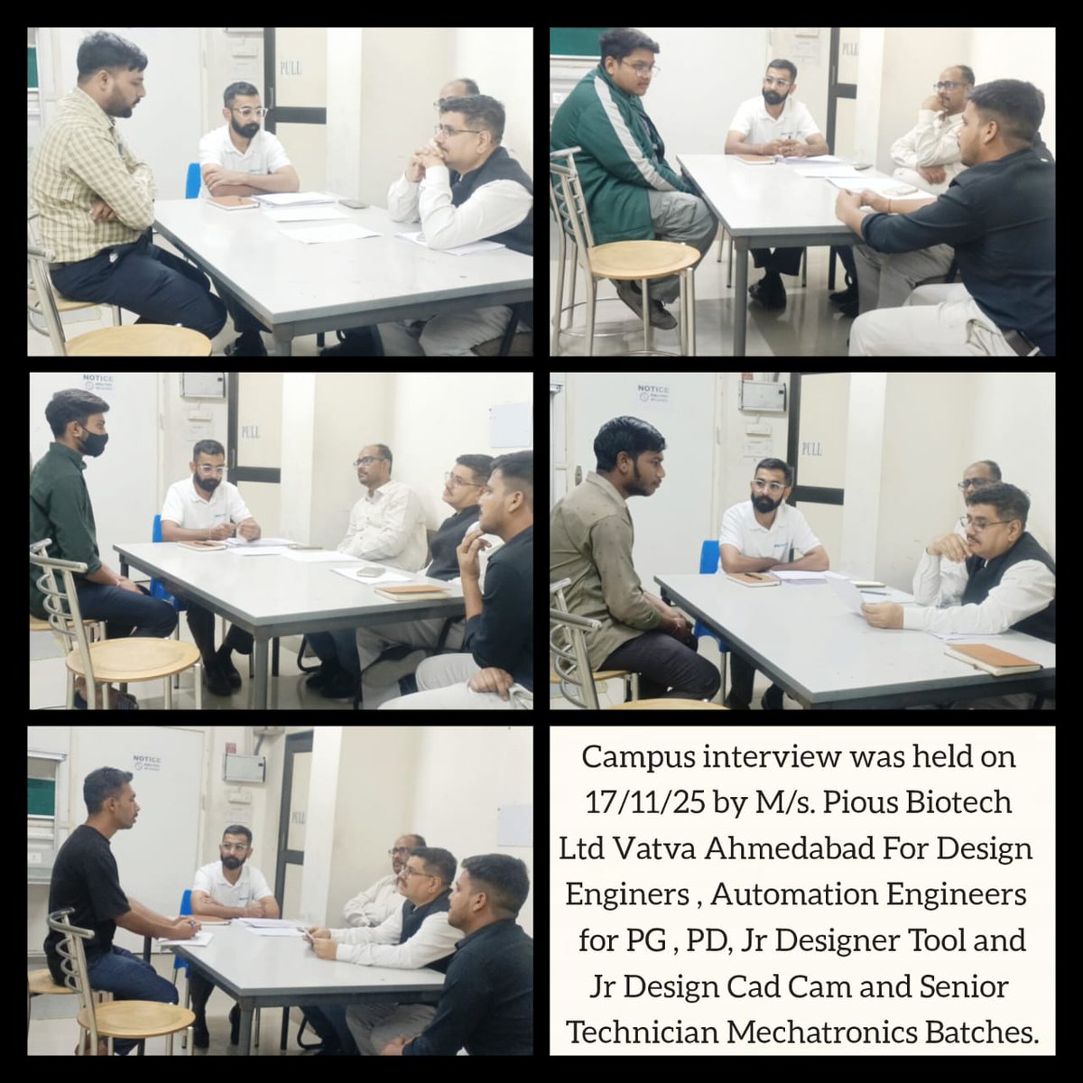 IAhmedbad36650's tweet image. Campus Interviews held on 17 &amp;amp; 18.11.25