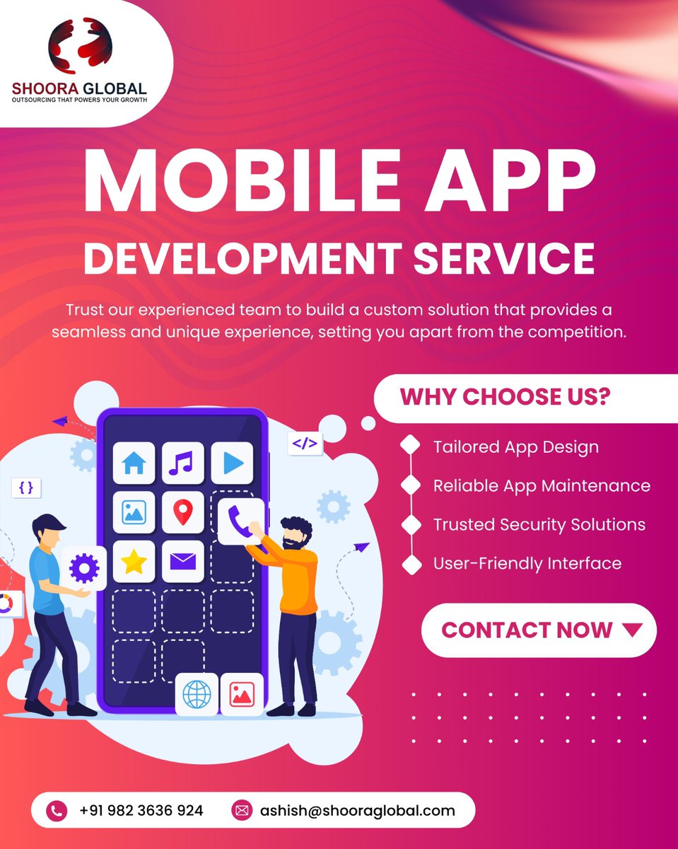 shooraglobal_in's tweet image. Outsource your mobile app development to experts and launch faster, smarter, and cost-effectively. Build high-quality apps without growing your in-house team. 
Click Here- shooraglobal.com/services-bpo-c…
#MobileAppDevelopment #Outsourcing #AppDevelopers #TechServices #SoftwareDevelopment…