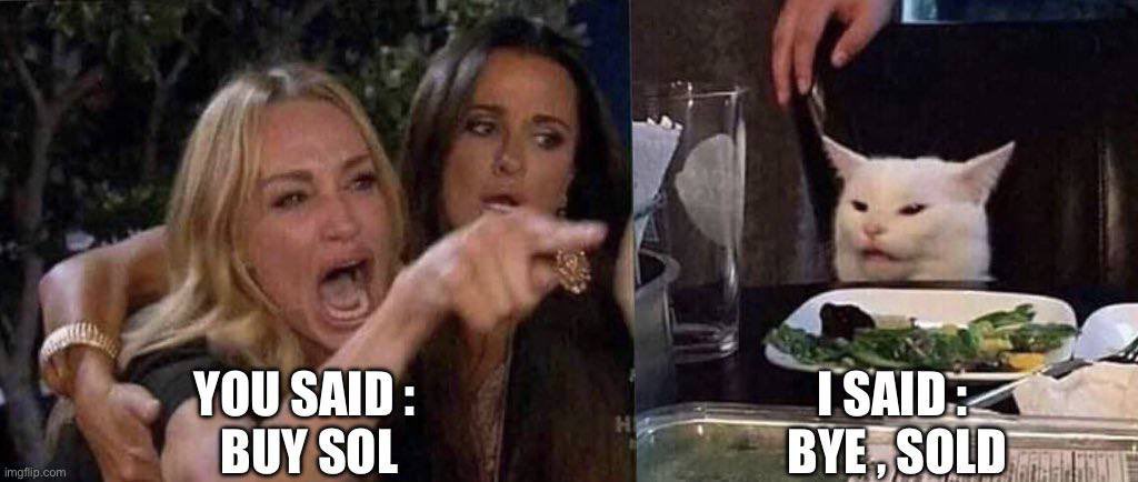 DEXToolsApp's tweet image. You said: Buy SOL 
I said: Bye, SOLD 

Are you buying the dip? 😅