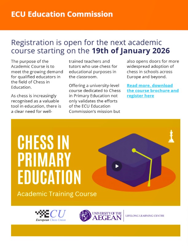 ECU_Education's tweet image. The latest ECU Magazine is out with the Latest #ChessinEducation News from the ECU Education Commission. Read online with interactive links to learn more: 👉madmagz.app/viewer/68f135c…