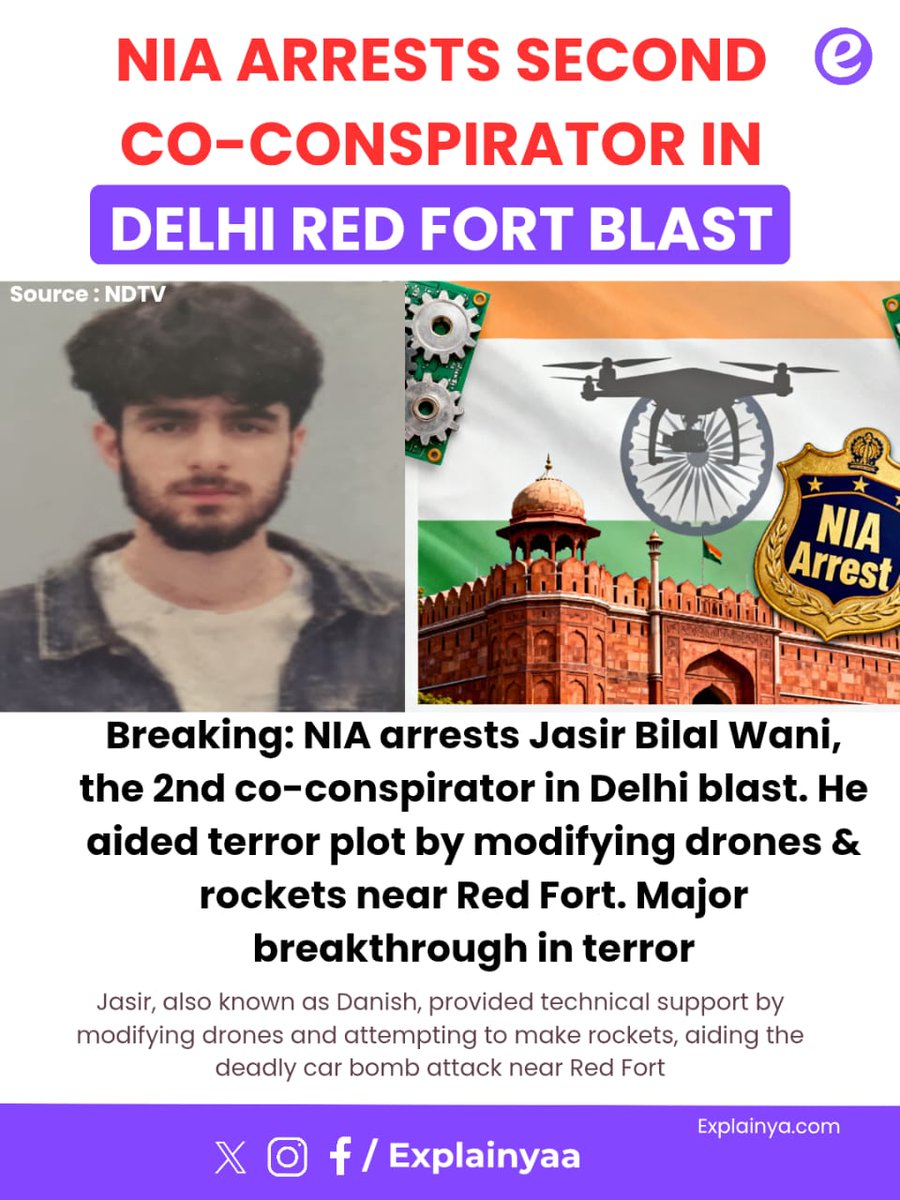explainyaa's tweet image. Stay tuned for updates as the NIA continues its probe. 

#DelhiBlast #NIA #RedFortBlast #TerrorPlot #Explainya