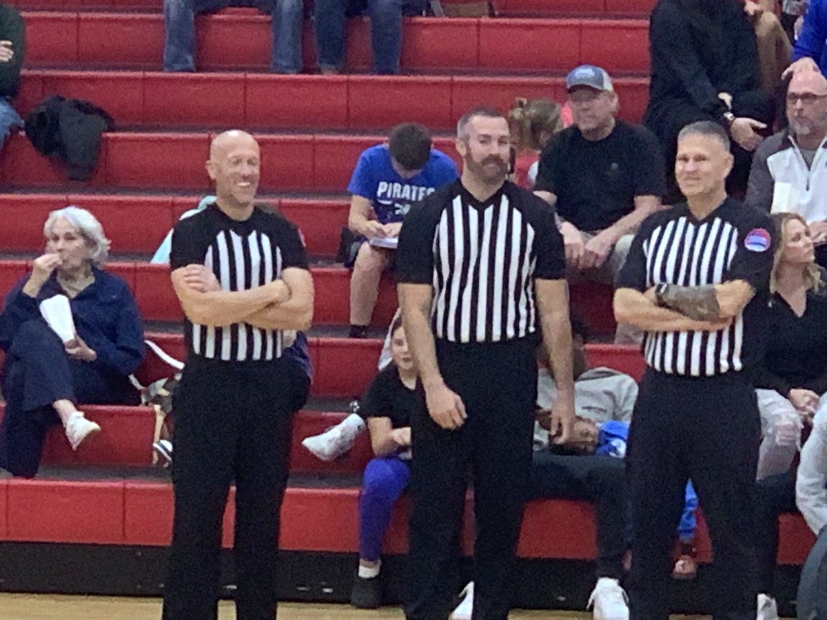 CBOA officials Sam Barnes, Dane Brooks, &amp; Craig David officiated the Moberly Jamboree last night @mshsaaorg