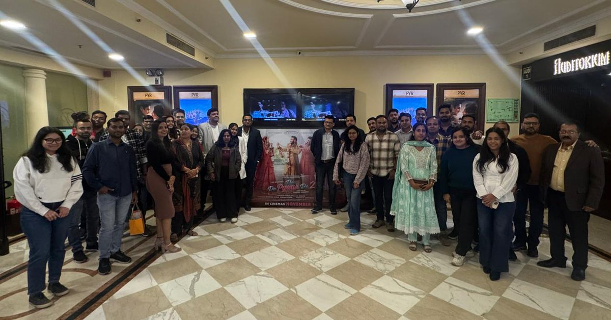 IFITech's tweet image. 𝐈𝐅𝐈 𝐓𝐞𝐜𝐡𝐬𝐨𝐥𝐮𝐭𝐢𝐨𝐧𝐬 treated our team to a fun movie outing for 𝐃𝐞 𝐃𝐞 𝐏𝐲𝐚𝐚𝐫 𝐃𝐞 𝟐!
A perfect break filled with laughter, bonding, and great vibes as we celebrated time together! ✨

#LuvFilms #DeDePyarDe2 #IFITechsolutions #MicrosoftSolutionsPartner
