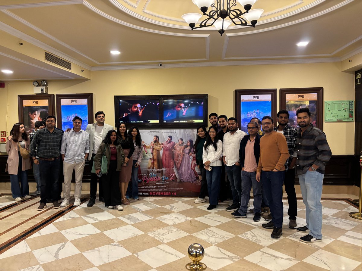 IFITech's tweet image. 𝐈𝐅𝐈 𝐓𝐞𝐜𝐡𝐬𝐨𝐥𝐮𝐭𝐢𝐨𝐧𝐬 treated our team to a fun movie outing for 𝐃𝐞 𝐃𝐞 𝐏𝐲𝐚𝐚𝐫 𝐃𝐞 𝟐!
A perfect break filled with laughter, bonding, and great vibes as we celebrated time together! ✨

#LuvFilms #DeDePyarDe2 #IFITechsolutions #MicrosoftSolutionsPartner
