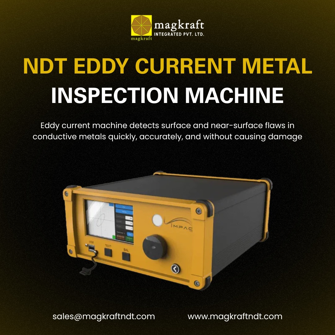 Magkraftndtmpi's tweet image. Our NDT eddy current machine quickly finds hidden cracks and defects in metal parts. This non-destructive inspection ensures product integrity and safety without causing any damage to your components.

#magkraftndt #eddycurrenttesting #nondestructivetesting #materialtesting