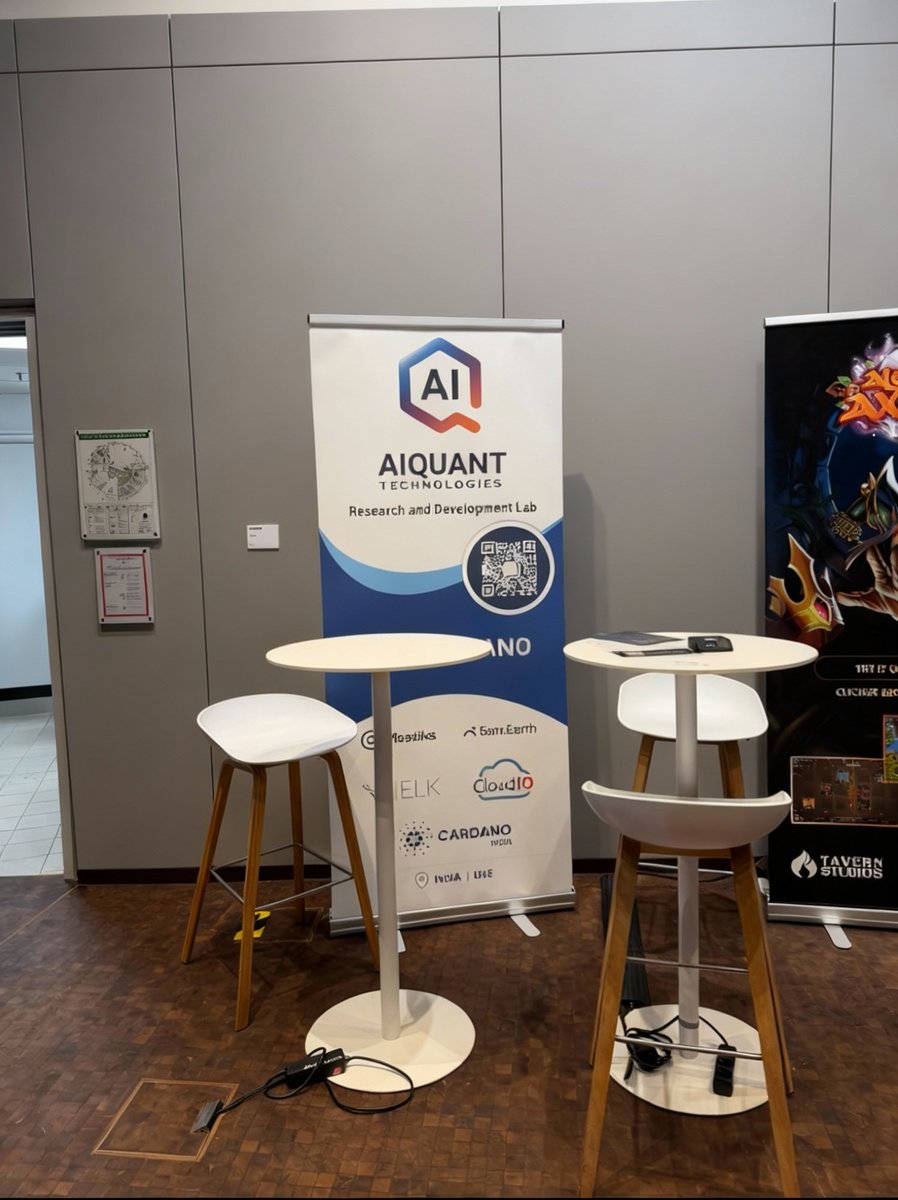 From research to real-world impact: AIQUANT Technologies shines in the Demo Zone at Cardano Summit Berlin, championing Cardano’s innovative vision for enterprise. Proud sponsor moments!
#Cardano #ADA #Caradnosummit2025 #Cardanocommunity
<a href="/CardanoSummit/">Cardano Summit</a> <a href="/Cardano/">Cardano Community</a> <a href="/Cardano_CF/">Cardano Foundation</a>