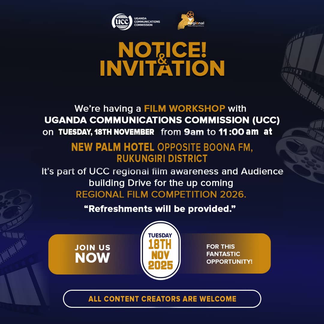 Glenn_Noel_Ics's tweet image. Ahead of the #RegionalFilmCompetition2026, @UCC_Official is organizing Film Workshops in different regions to provide hands on training &amp;amp; mentorship to native talent including directing, screenwriting, editing, sound design among others.
Mark the Dates &amp;amp; venues 👇 
#GoldenPosts