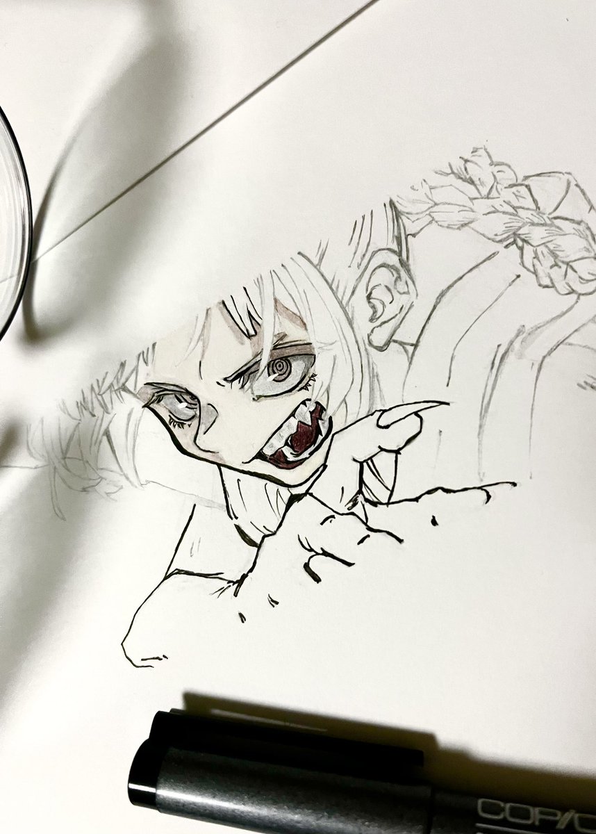 mizinkosss's tweet image. #よふかしのうた #模写