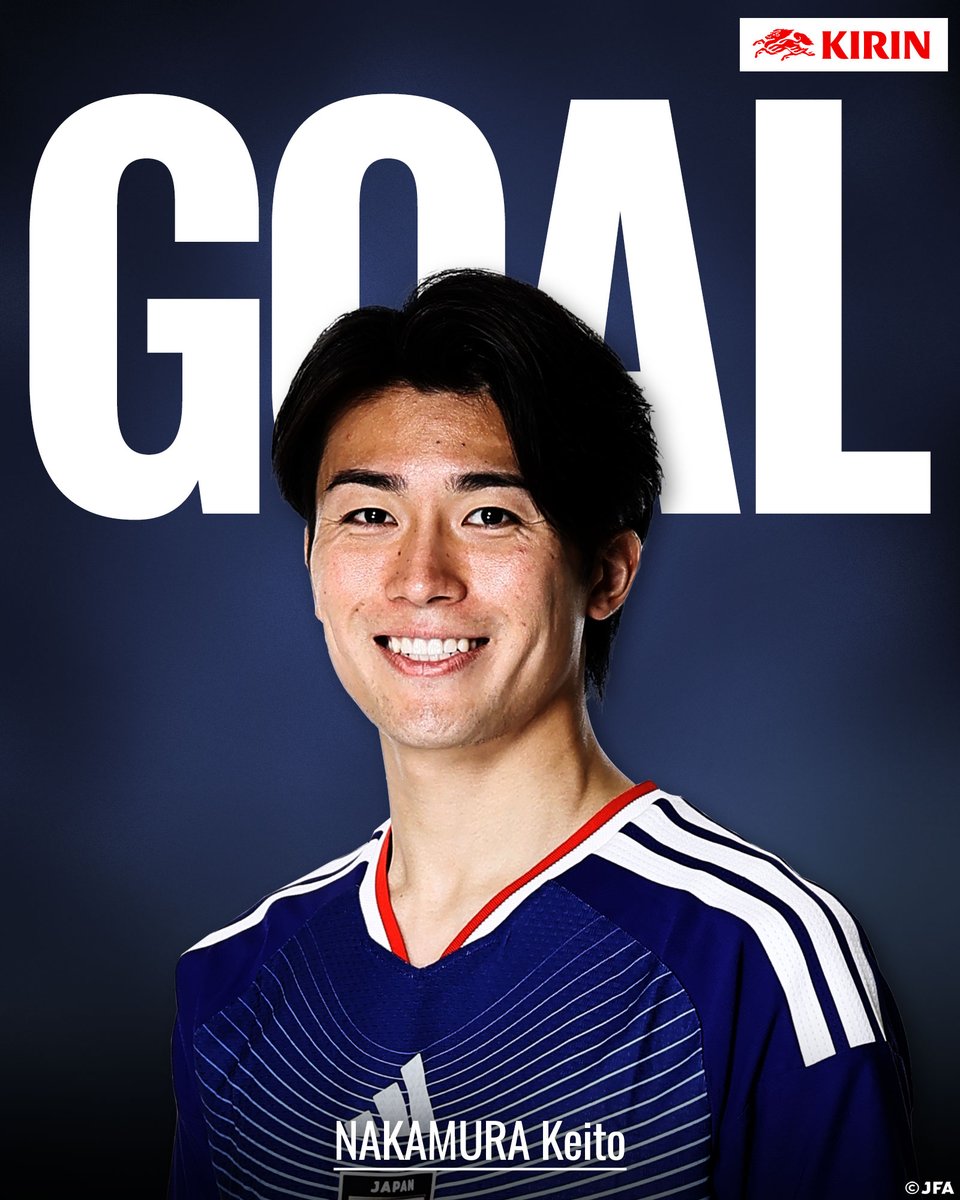 🔹𝗚𝗢𝗔𝗟🔹️ 後半33分 13 #中村敬斗 🏆キリンチャレンジカップ2025