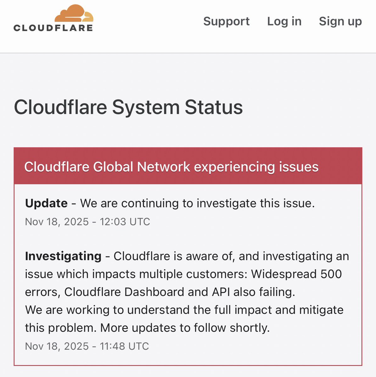MoElnadi's tweet image. You are not alone #Cloudflare is down