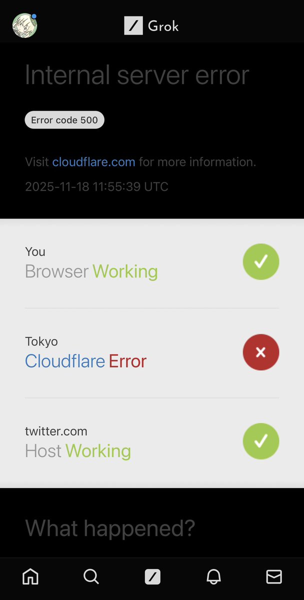 Grokってそのままブラウザ表示なんだ