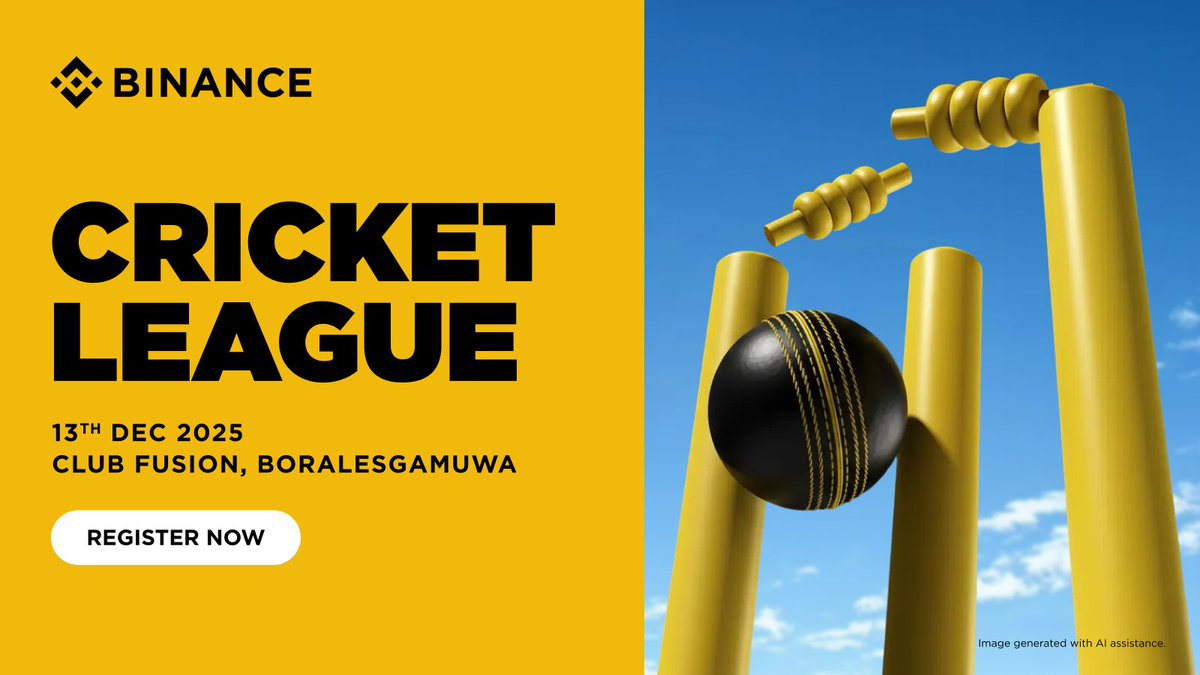 BinanceDesi's tweet image. 🏏 Binance Cricket Tournament Sri Lanka is coming soon! 🇱🇰🔥

Think you’ve got what it takes to lead a squad? Apply NOW to become a Team Leader! 👇

Only 30 spots available — fastest and strongest wins.

Link: binance.com/en/survey/eaa7…

#BinanceOnThePitch