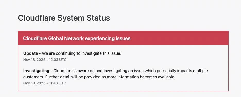 Cloudflare down 😑

#CloudflareDOWN #Cloudflare
