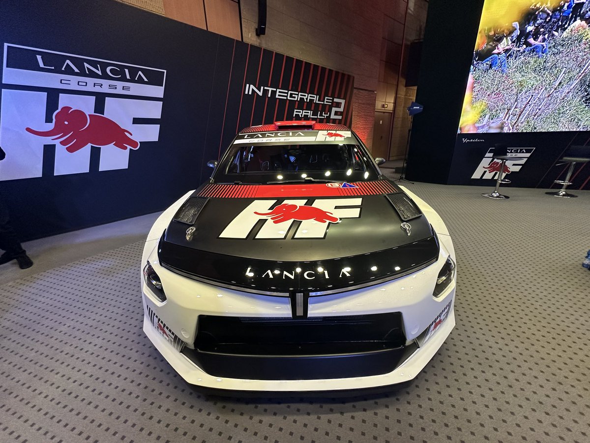 TommyHoward's tweet image. Awesome to see the new @lancia_official Ypsilon HF Integrale Rally2 in the flesh. Bring on 2026! #wrc