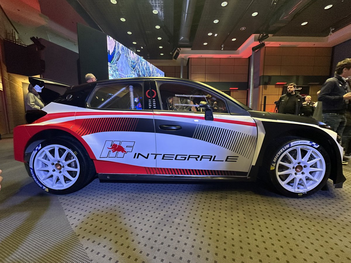 TommyHoward's tweet image. Awesome to see the new @lancia_official Ypsilon HF Integrale Rally2 in the flesh. Bring on 2026! #wrc