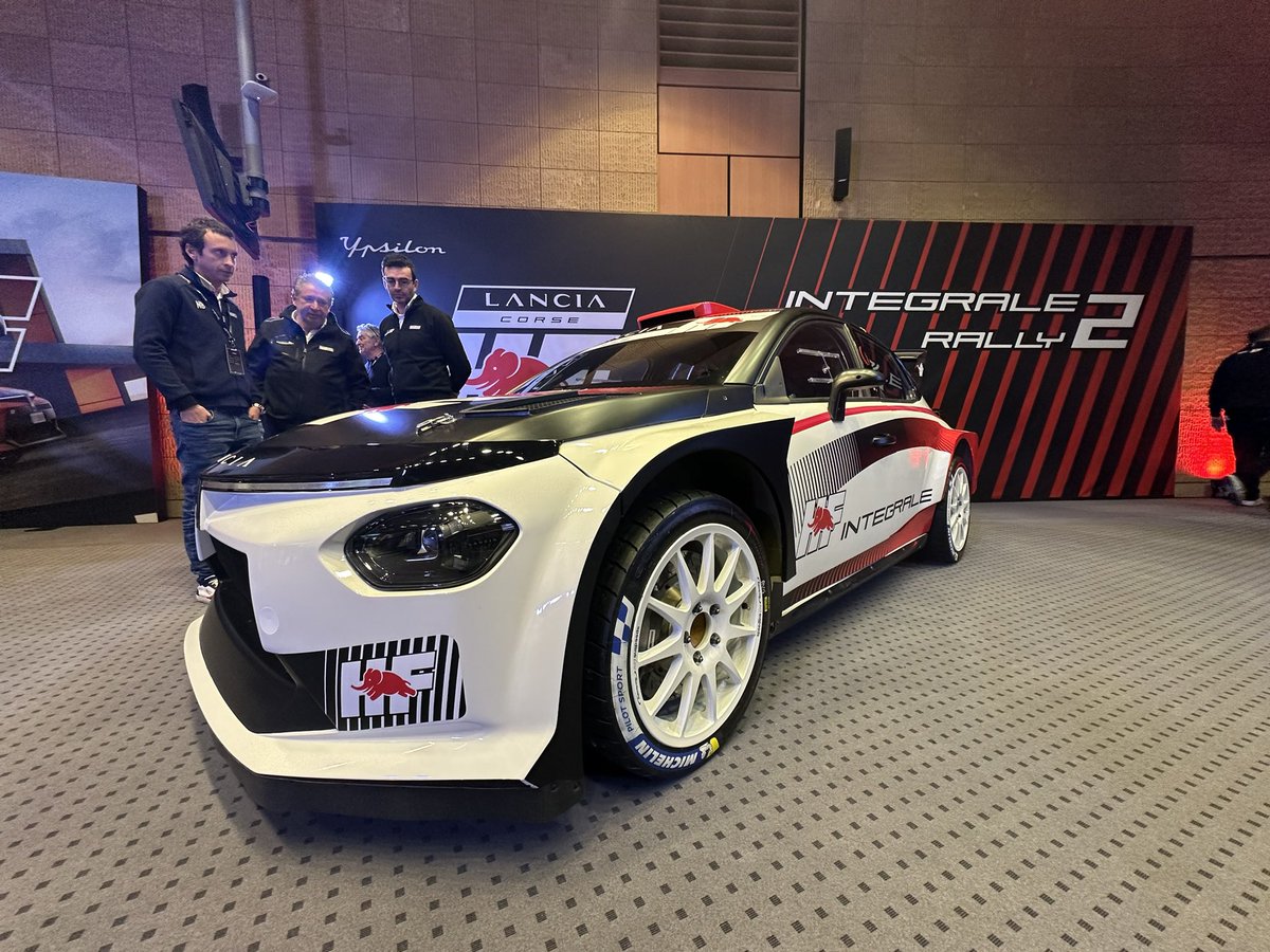 TommyHoward's tweet image. Awesome to see the new @lancia_official Ypsilon HF Integrale Rally2 in the flesh. Bring on 2026! #wrc