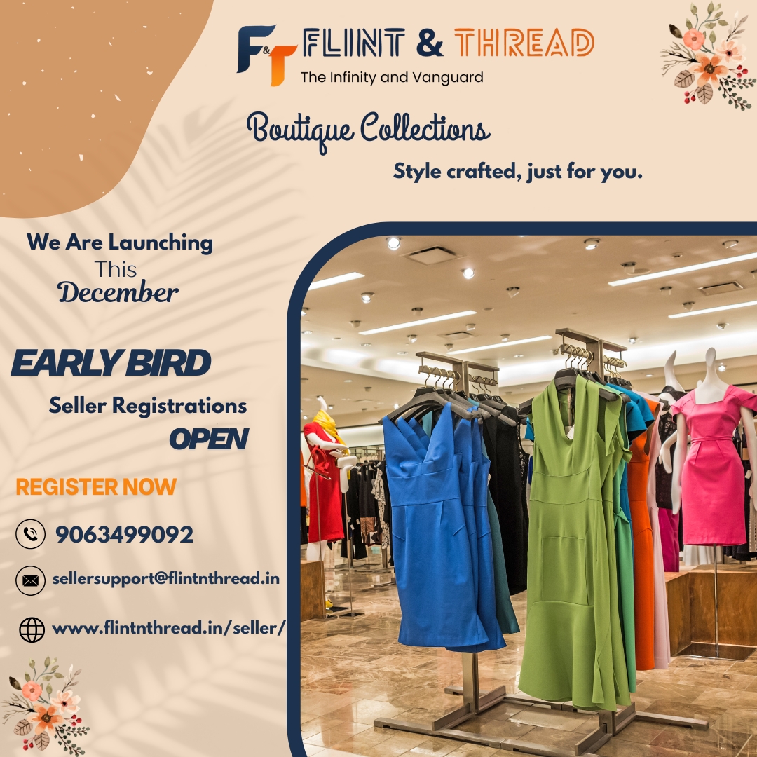 flintandthread's tweet photo. β¨ Boutique Collections Now Open for Sellers!
Turn your unique styles into bestsellers with Flint & Thread.
π₯ Early Bird Seller Registrations are LIVE.
π Register: https://t.co/JSe680WVbb
π 90634 99092 | βοΈ sellersupport@flintnthread.in
#FlintnThread #BoutiqueBusiness https://t.co/HCEnxYUzgW