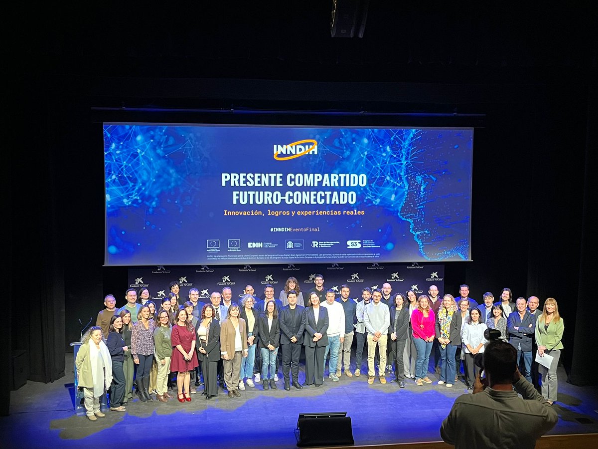 ITI_TIC's tweet photo. Cerramos el evento final de #INNDIH con la emoción de haber compartido tres años que ya forman parte de la historia digital de nuestro territorio.
Un proyecto coordinado desde ITI y hecho posible gracias a una comunidad extraordinaria: más de 30 entidades, cientos de empresas y un ecosistema que ha demostrado que cuando unimos fuerzas, avanzamos más lejos.
Hoy no termina nada. Hoy celebramos lo que somos capaces de lograr juntos.
#Innovación #IA #Digitalización