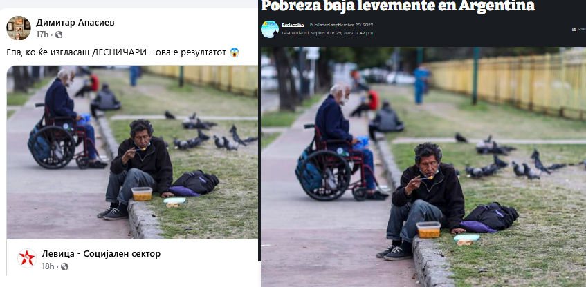 Димче напишал дека гласањето ДЕСНИЧАРИ водело кон сиромаштија!?
И ставил слика од АРРГЕНТИНА стара 3 години, од септември 2022г.
Во тоа време Аргентина беше под ЛЕВО ориентирана перонистичка влада!
Боже, каков невиден КЛОВН.
🤡🤣🤣🤣🤣🤣