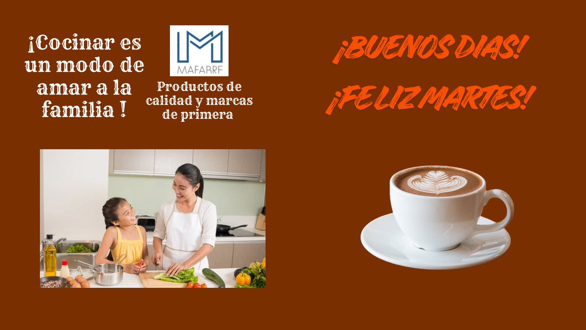 Mafabre1's tweet image. 💫Buenos días!!☀️
Que tengas un maravilloso 🎉día lleno de bendiciones🙏, salud, abundancia 🎉y tranquilidad.😊

#Mafabre 🍞#Alimentos 🍪#SuperMercadoOnline 🛒#Caracas #Delivery 🚚📦📲+58 414 2441004 🌐mafabre.com