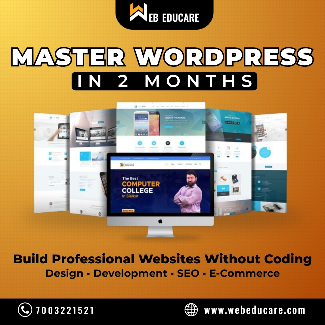 webeducare's tweet image. Our 2-month WordPress course curriculum: WordPress Basics • Theme Customization • Elementor Pro • WooCommerce • SEO Plugins  • Security • Backup • Forms &amp;amp; Popups • Website Maintenance

📞 Call: +91 70032 21521

#WordPressCourse #LearnWordPress #WebDesign #WebDevelopment