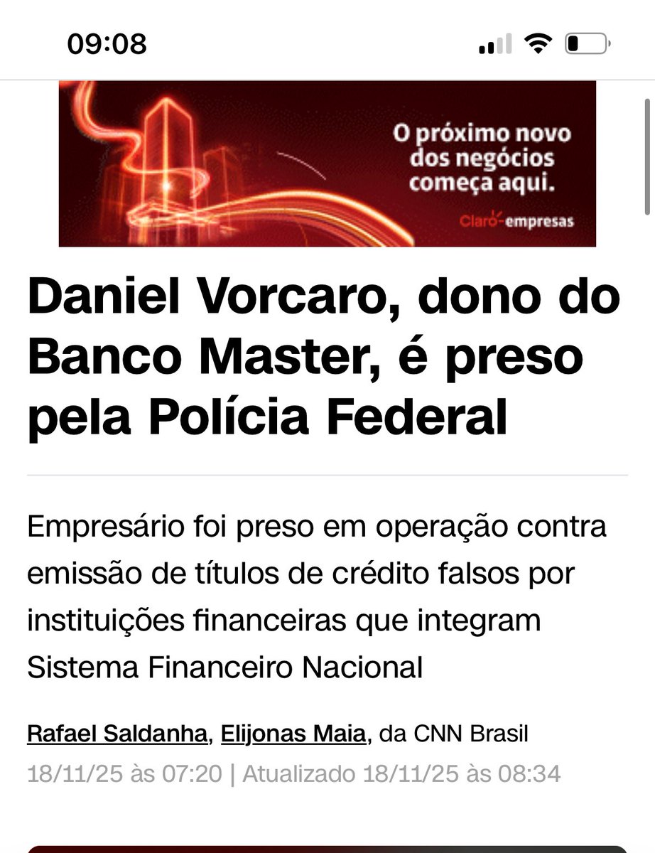 Não se empolguem. A advogada dele é mulher do Xandao. Não ficará preso muito tempo