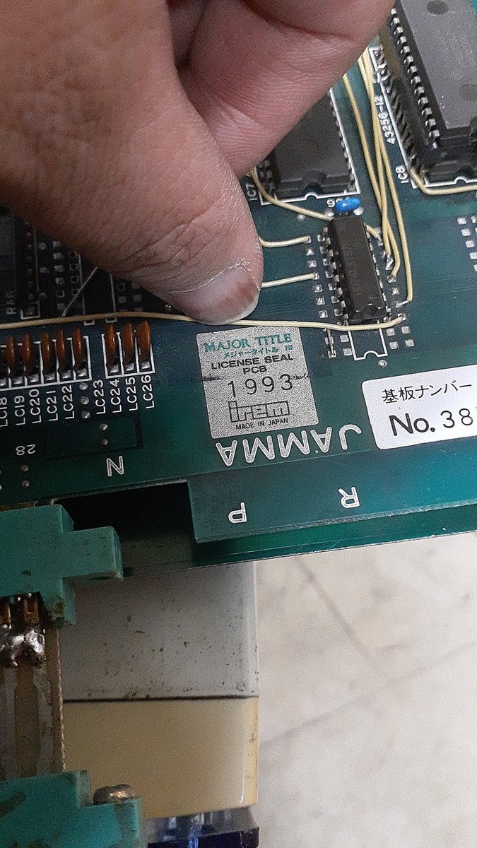 makoto195188's tweet image. #アーケード基板
#アイレム
#メジャータイトル

メジャータイトルをアールタイプ1と2を動く様にしてある！
一部バグがあるけど、
それは、2のｺﾝﾃﾆｭｰ画面で
ばくります。
1は、問題ないですね。
2は、むずいから、やらん！
純正品あるから、2やるときは
純正品でやる！( ＾ω＾ )