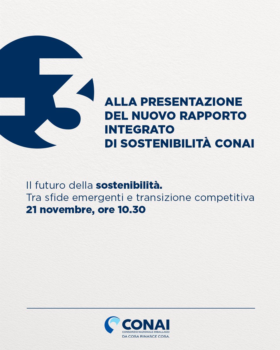 In programma venerdì 21 alla Borsa Italiana “Il futuro della sostenibilità tra sfide emergenti e transizione competitiva”, l’evento in collaborazione con <a href="/Corriere/">Corriere della Sera</a> durante il quale presenteremo il nostro #RapportodiSostenibilità 2025.

Save the date: linkedin.com/events/ilfutur…
