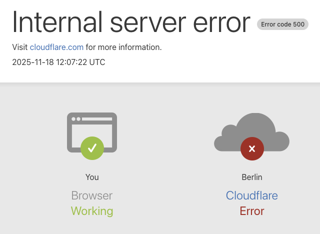 David_Warney's tweet photo. #Cloudflare hat technische Probleme und das halbe Internet ist weg! 🤣

Heute im Angebot (vorzeitiger Black Friday): Die Aktie von Cloudflare https://t.co/kqltSW5shx