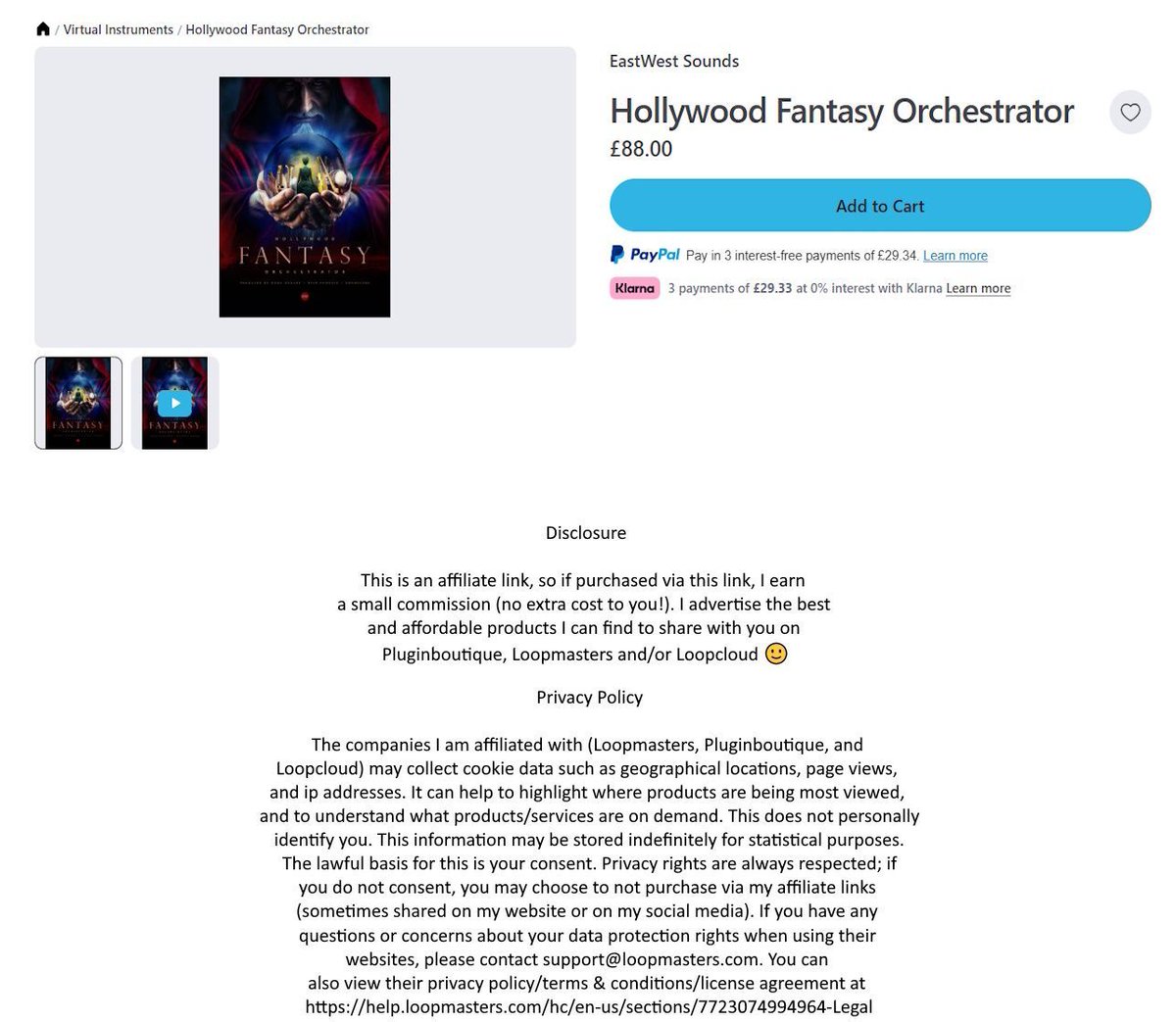 musicvsartstuff's tweet photo. 🎹 #HollywoodFantasyOrchestrator #vstplugin by #EastWestSounds on #PluginBoutique, for my fellow #musicproducers, buy it to get one of two #vsts free!

https://t.co/AP5ZVt3wjF

#music #musicproduction #composers #musicproducer #vstplugins https://t.co/oMuOVx0bcm