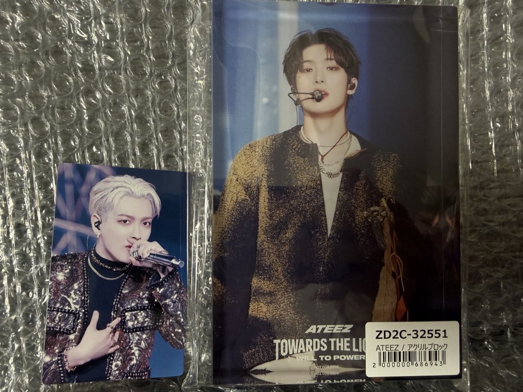 ATEEZ アチズ　
TOWARDS THE LIGHT:WILL TO POWER　ユニバ　ATINY
DVD Blu-ray  特典　アクリルブロック
封入　トレカ　交換

【譲】ホンジュン　ミンギ

【求】同種　ソンファ

名古屋手渡しor郵送交換
条件に合う方がいましたら、お声がけよろしくお願い致します🙇‍♀️
#ATEEZ交換
