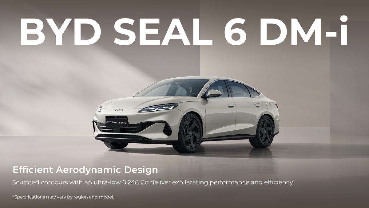 BYDGlobal's tweet photo. Ocean-inspired flow. Graceful lines unlock dynamic agility and effortless power.
#BYD #BuildYourDreams https://t.co/CpoCHejcZF