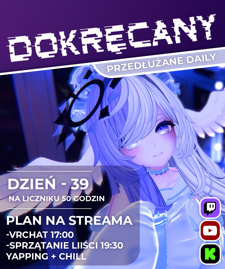 Shirubia_sama's tweet image. 【Dokręcany - dzień 39】
Status - jestem gotowa na chillowanie!

#plvtuber #vtuberpl #dokręcany