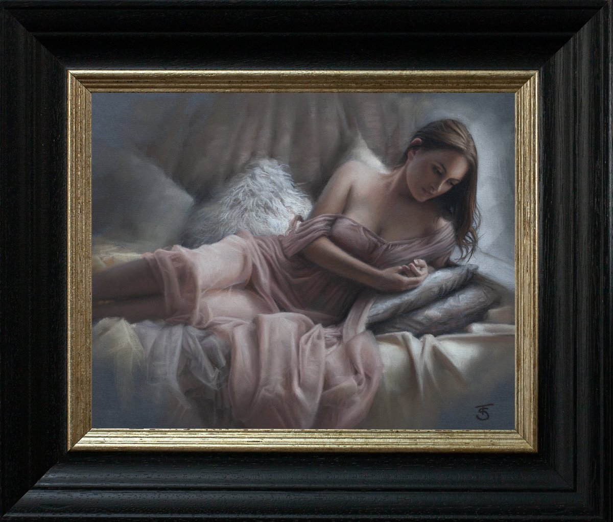 TinaSpratt's tweet image. She’s finished and will soon be on her way to her new home with her collector ❤️🙏

In Quiet Light, 8”x10”, pastel, sold.

#pastelpainting #pasteldrawing #softpastels #pastelart 
#figurativeart #realisticart #fineartdrawing #contemporaryart 
#originalartwork #artcollectors