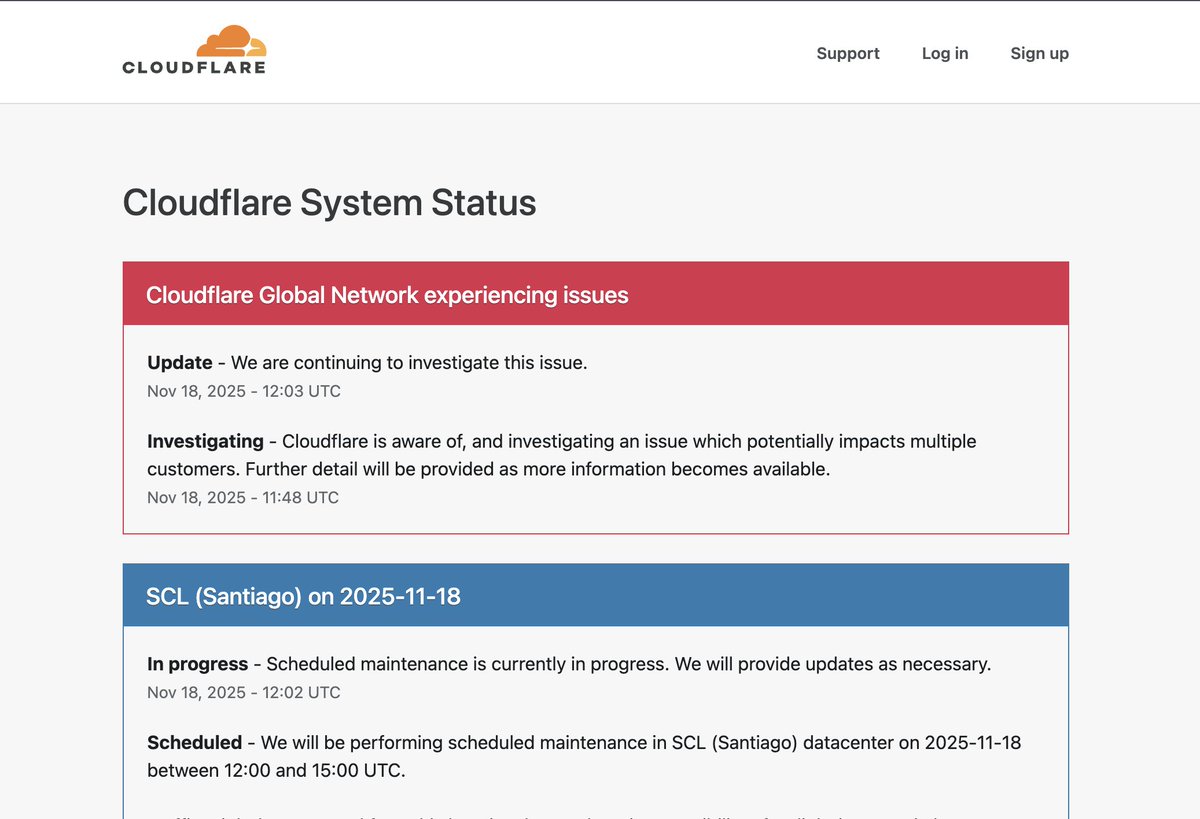 If you're wondering why <a href="/X/">X</a> is partially down <a href="/Cloudflare/">Cloudflare</a>