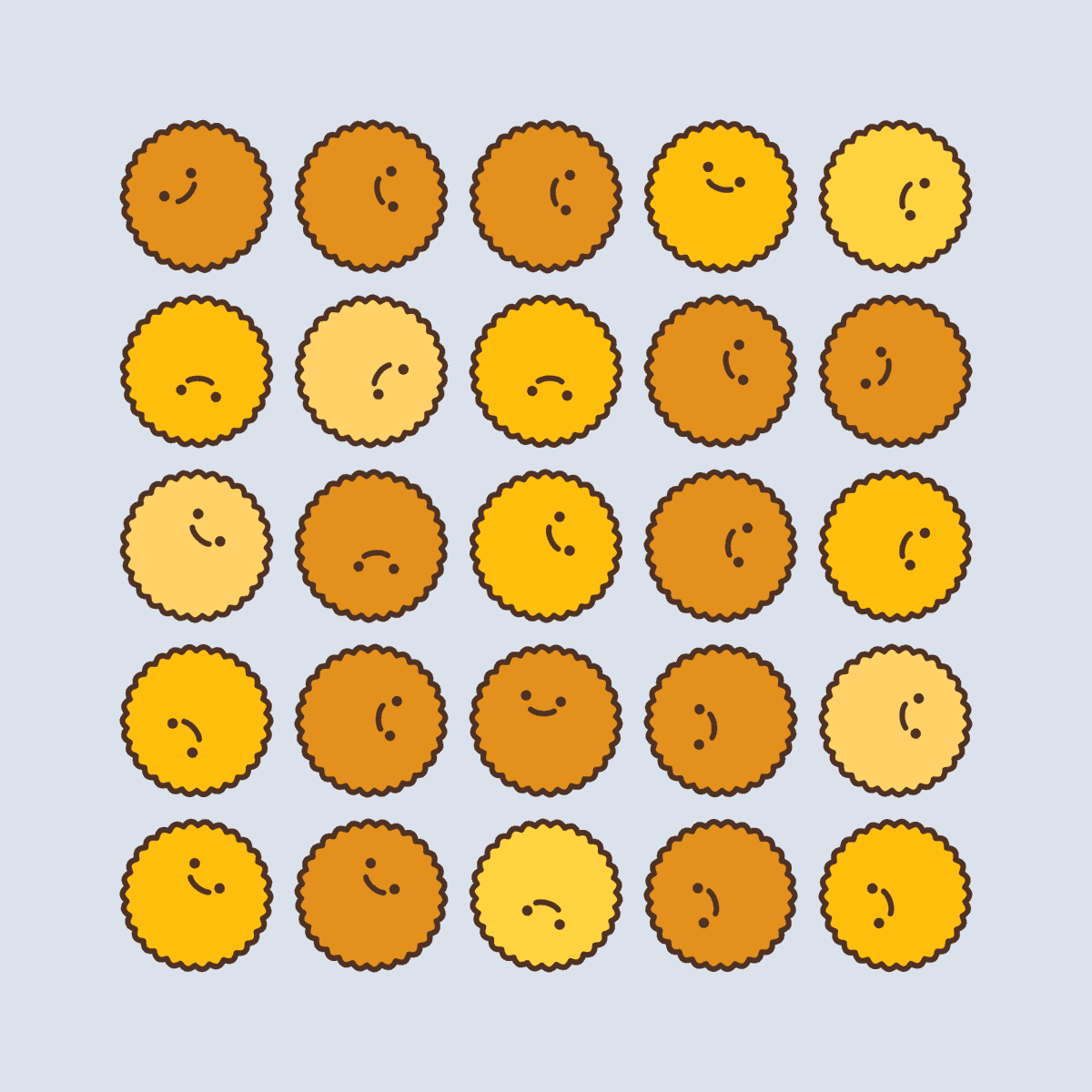 senbaku's tweet image. くるくるころころ🍪
#p5js #dailycoding #creativecoding #generativeart