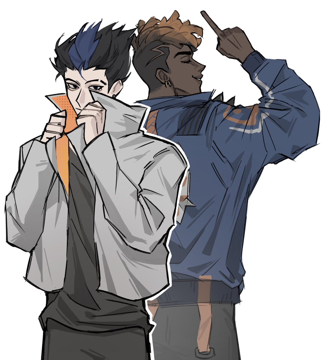 wfluvnz's tweet image. #VALORANTfanart #YoruNix #Yokye