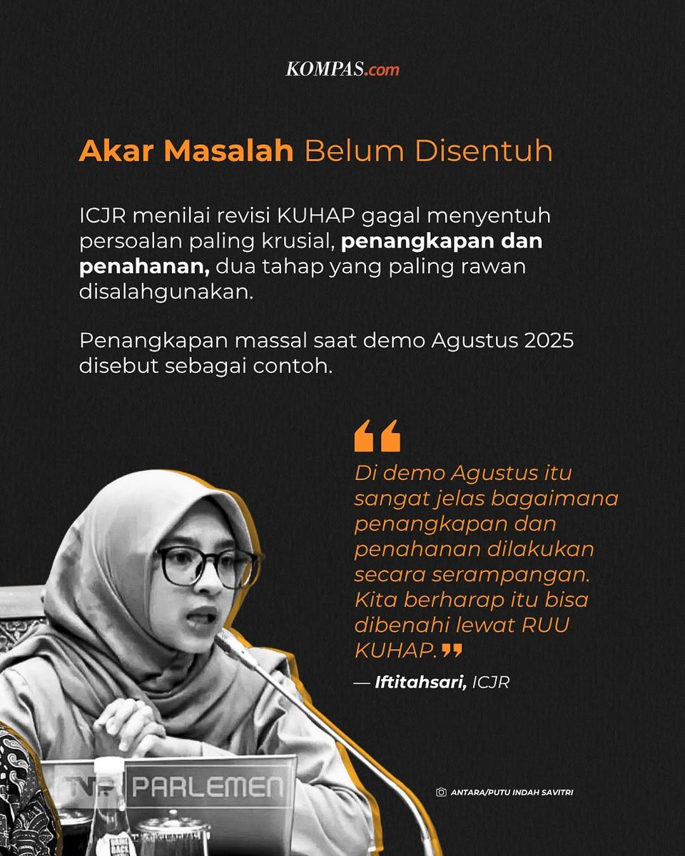 RKUHAP malah kaya spoiler film yg gak pernah kita tonton nongol tiba2  bikin bingung, dan endingnya bikin orang ngomel 😏
Semoga aja urgensi nyata di baliknya gak sesamar cara mrk  menyusunnya,
 
Kalo gak, 
Ya siap-siap aja nambah drama hukum episode berikutnya.
#TolakRKUHAP