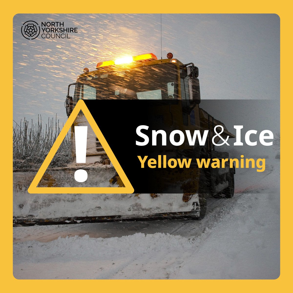 northyorksc's tweet image. The @metoffice have issued a yellow warning for ice and snow for the east of North Yorkshire from 6am on Wednesday and 6pm on Thursday.

Snow showers may lead to disruption. Please take extra care if travelling.

See full details at weather.metoffice.gov.uk/warnings-and-a…
