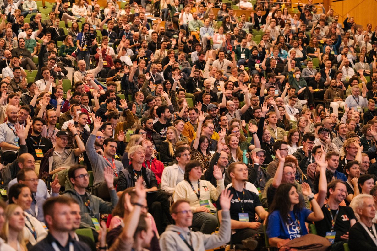 PyConDE's tweet image. Early Bird tickets open tomorrow! 🎟️
📍 Darmstadt, 14–17 April 2026
3 days of talks &amp;amp; tutorials + 1 day of Masterclasses (tickets later).
Join ~2000 Python &amp;amp; AI enthusiasts at Europe’s biggest community event!
#PyConDE #PyData #Python #AI #Conference