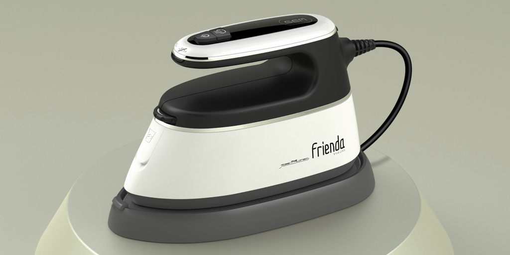 JMAG_Design's tweet image. Product Design Concept  &amp;gt; Travel Steam Iron.
I still remember with a fair amount of nostalgy those long summer holiday family trips. And the tiny steam iron that my mother used to bring along.
Here´s my own take on the travel steam iron subject.
#jmagdesign #Produktdesign #design