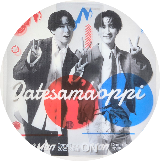 ⛄️クリアステッカー × ゆり組❤️💙 ゆり組は密着させて正方形な感じ