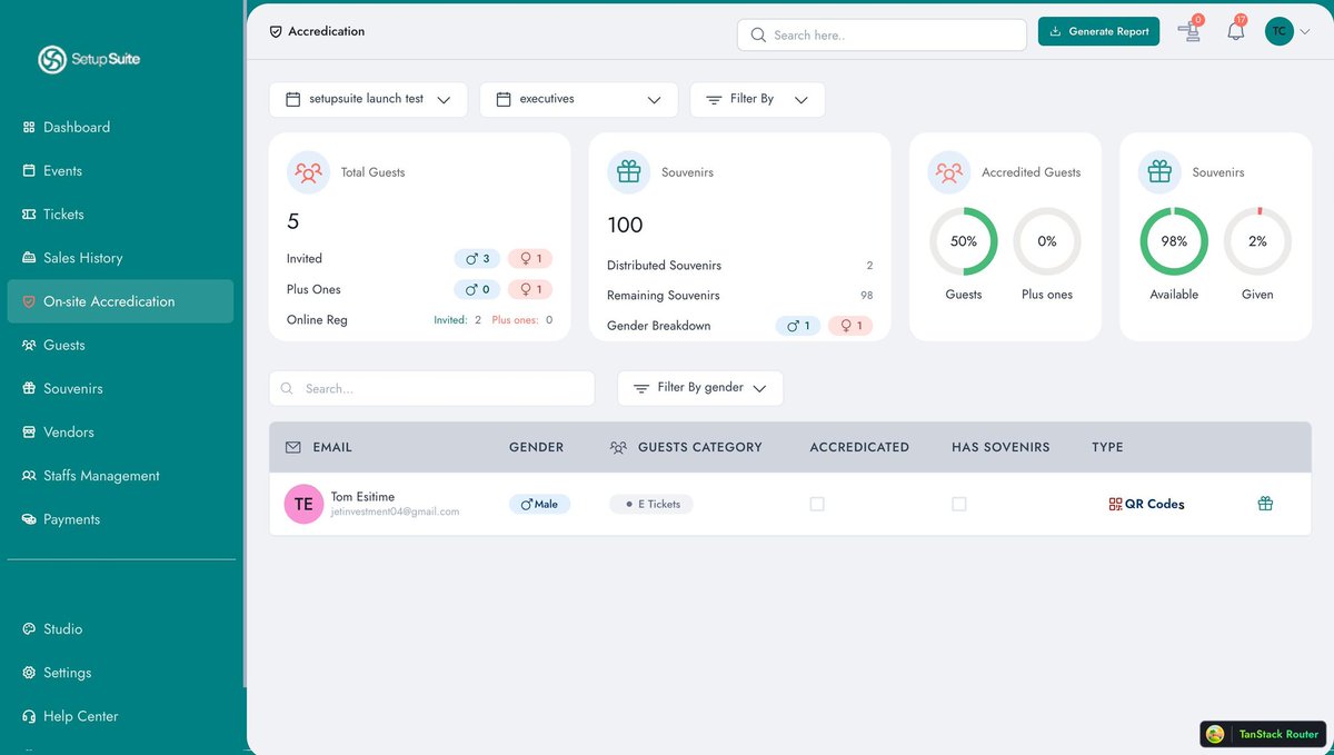 SetupSuite's tweet image. Onsite accreditation shouldn’t feel chaotic. 

With Setup Suite, guests are confirmed, seated, and gifted in seconds, all in real time. 

Real-time updates. Zero confusion. Smooth flow of event. Event planning  just got easier.

#SetupSuite #EventTech #EventManagement #SmartEvent