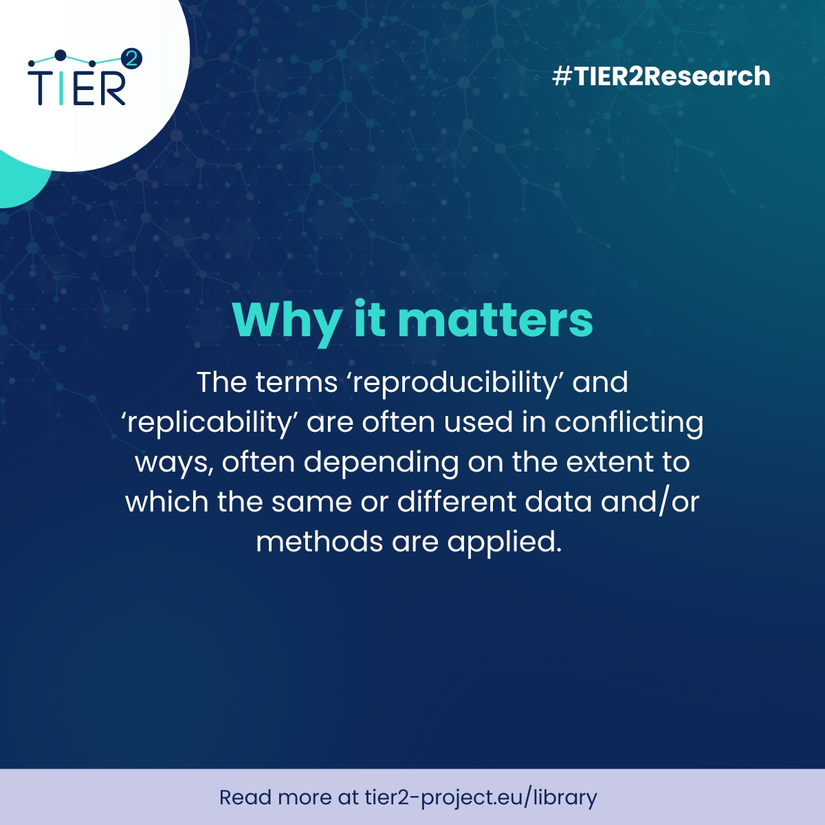 TIER2Project's tweet image. 💡 Today in #TIER2Research: This integrative review takes a targeted approach to reviewing the conceptual framing and definitions of #reproducibility with regard to qualitative research.
📖 Read the full publication: tier2-project.eu/library?type=0…