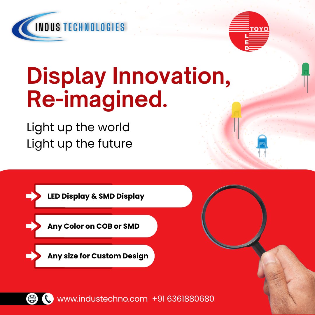 technologi39582's tweet image. Light up your message with TOYO LED Displays from Indus Technologies!
Powerful brightness, stunning clarity, and built for any environment — indoor or outdoor.
🌍 Worldwide supply &amp;amp; delivery.
Shine brighter. Stand out.

Hashtags:
#ToyoLED #LEDTech #IndusTechnologies