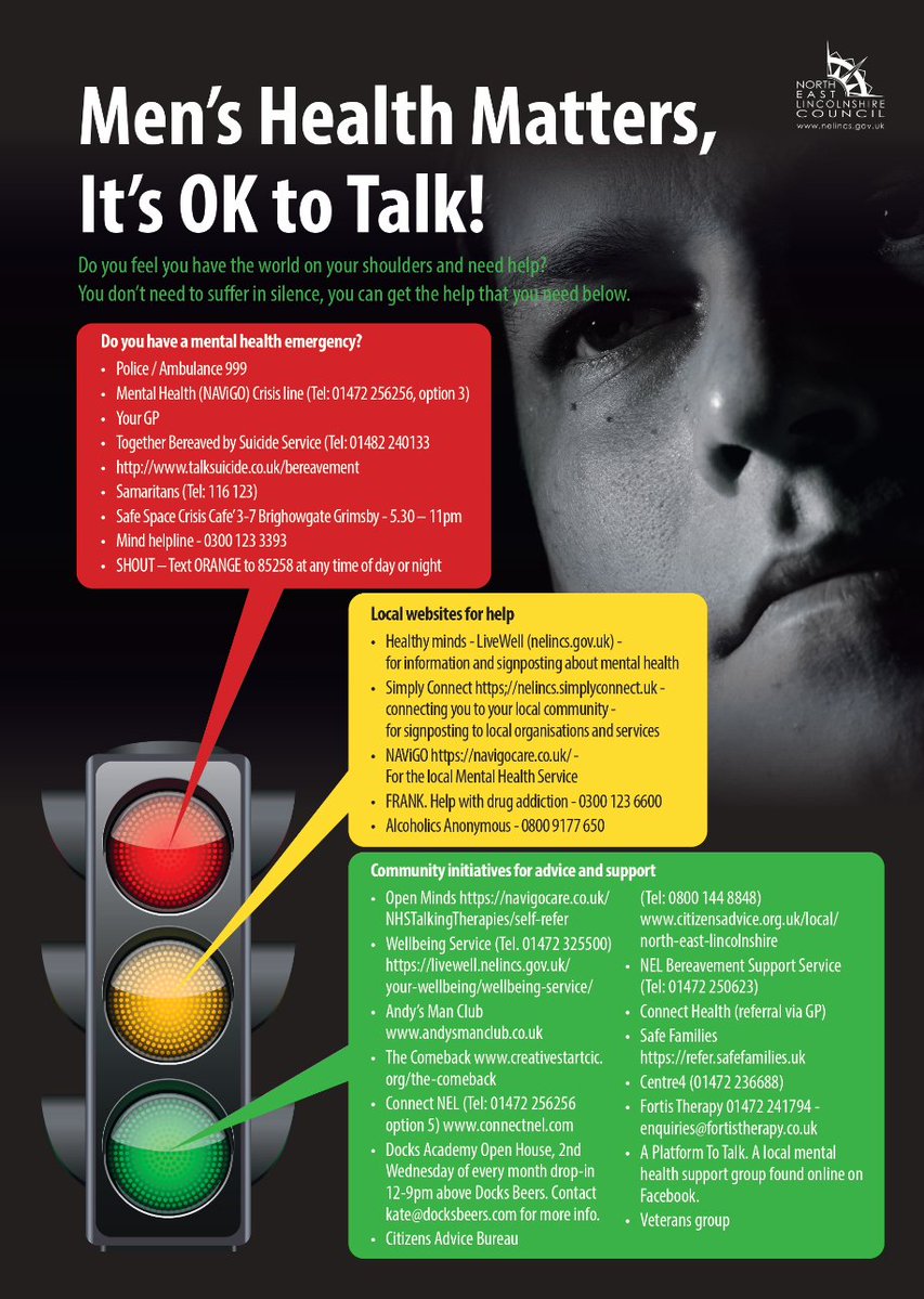 theroxtonpract's tweet image. #MensHealthMatters

Need support but feel like you have nowhere to turn? There are plenty of services and resources who can help you, so please remember to reach out.