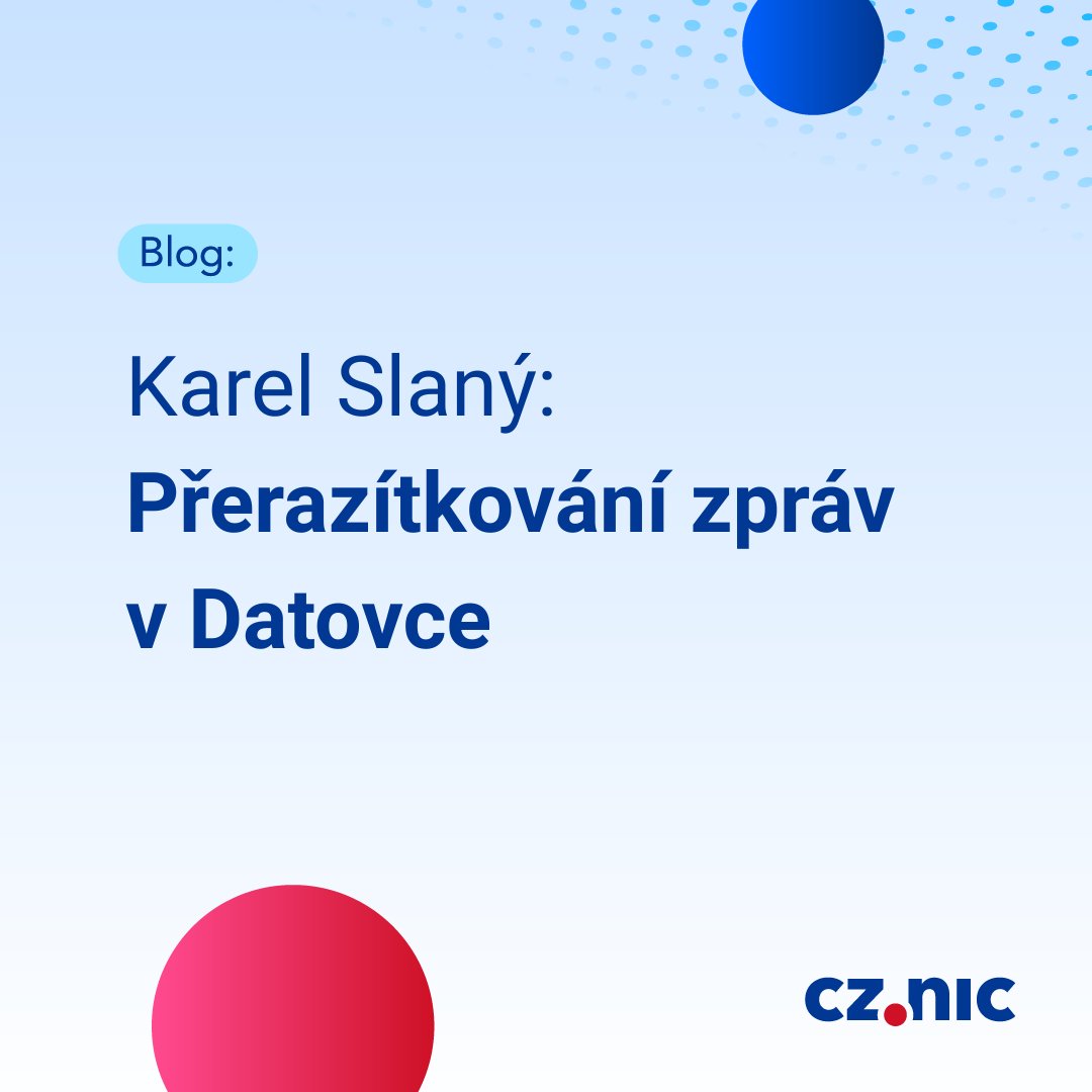 CZ_NIC's tweet photo. Blog CZ.NIC: Přerazítkování zpráv v Datovce: https://t.co/Qgi3lFotHW #Datovka #ISDS https://t.co/2B4qPk1Akr
